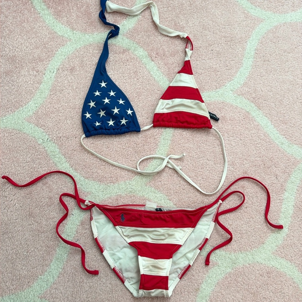 Ralph Lauren Americana bathing suit size medium